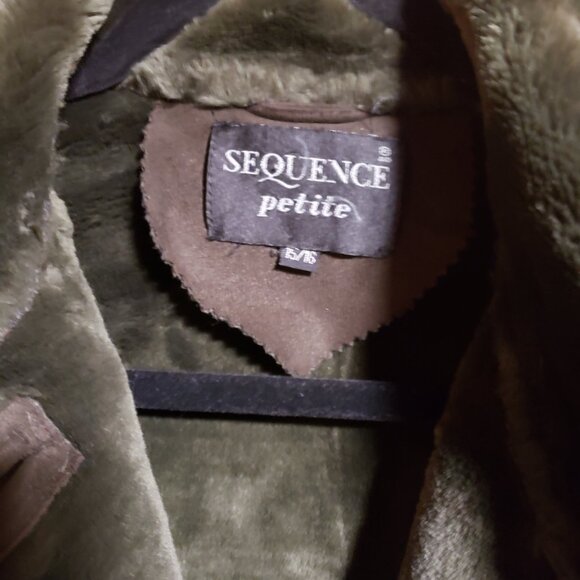 VIntage Faux Suede Fur Winter Coat - Picture 3 of 5